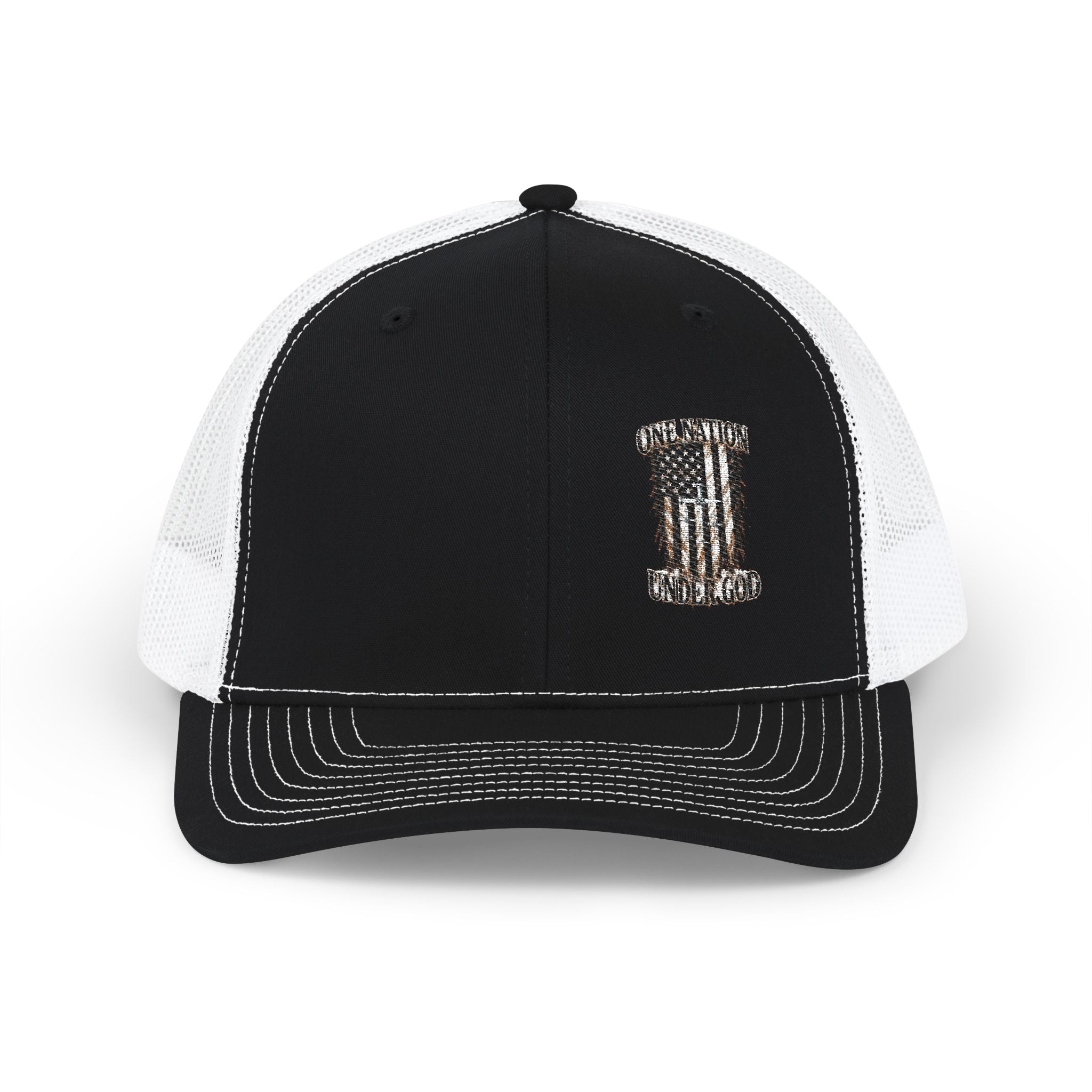 Rhinestone Pill Snapback Trucker Cap