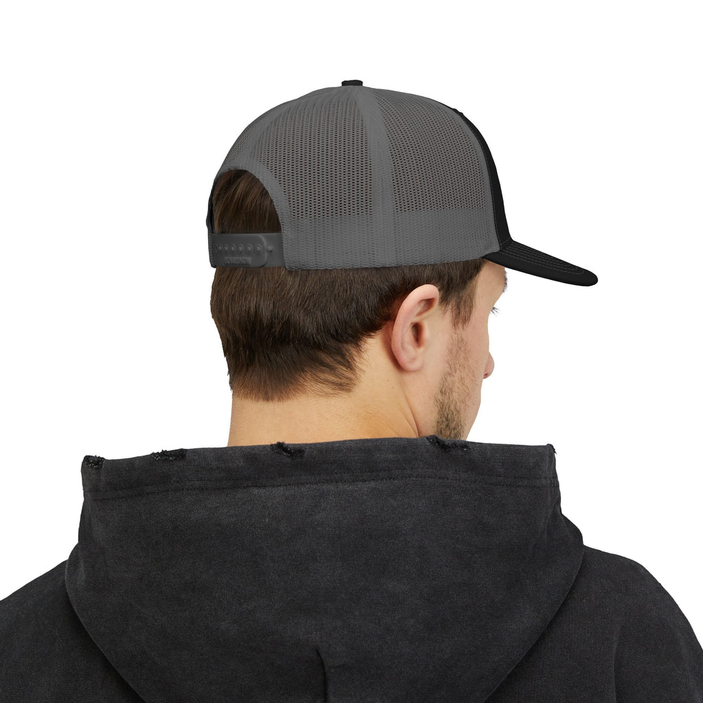 Rhinestone Pill Snapback Trucker Cap