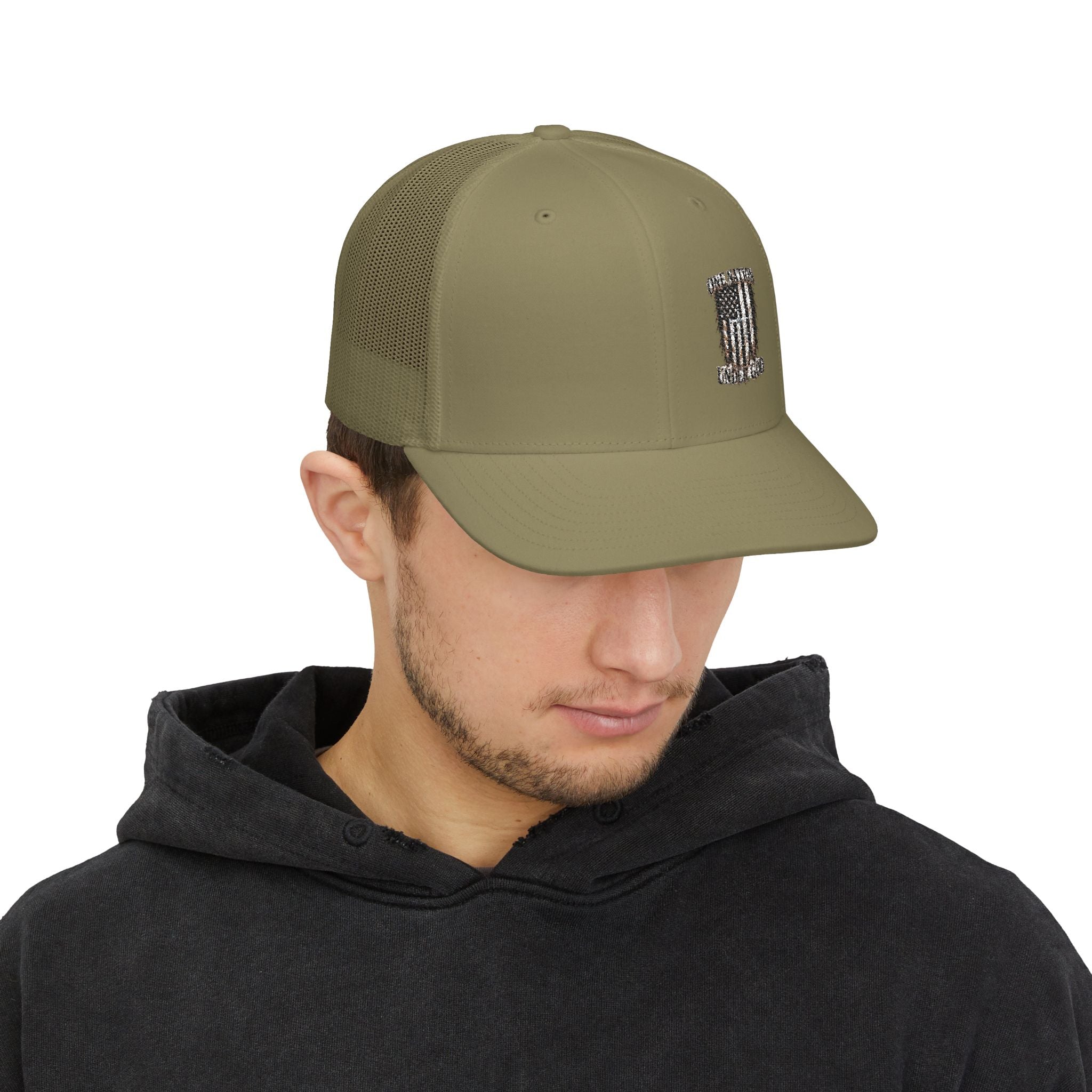 Rhinestone Pill Snapback Trucker Cap