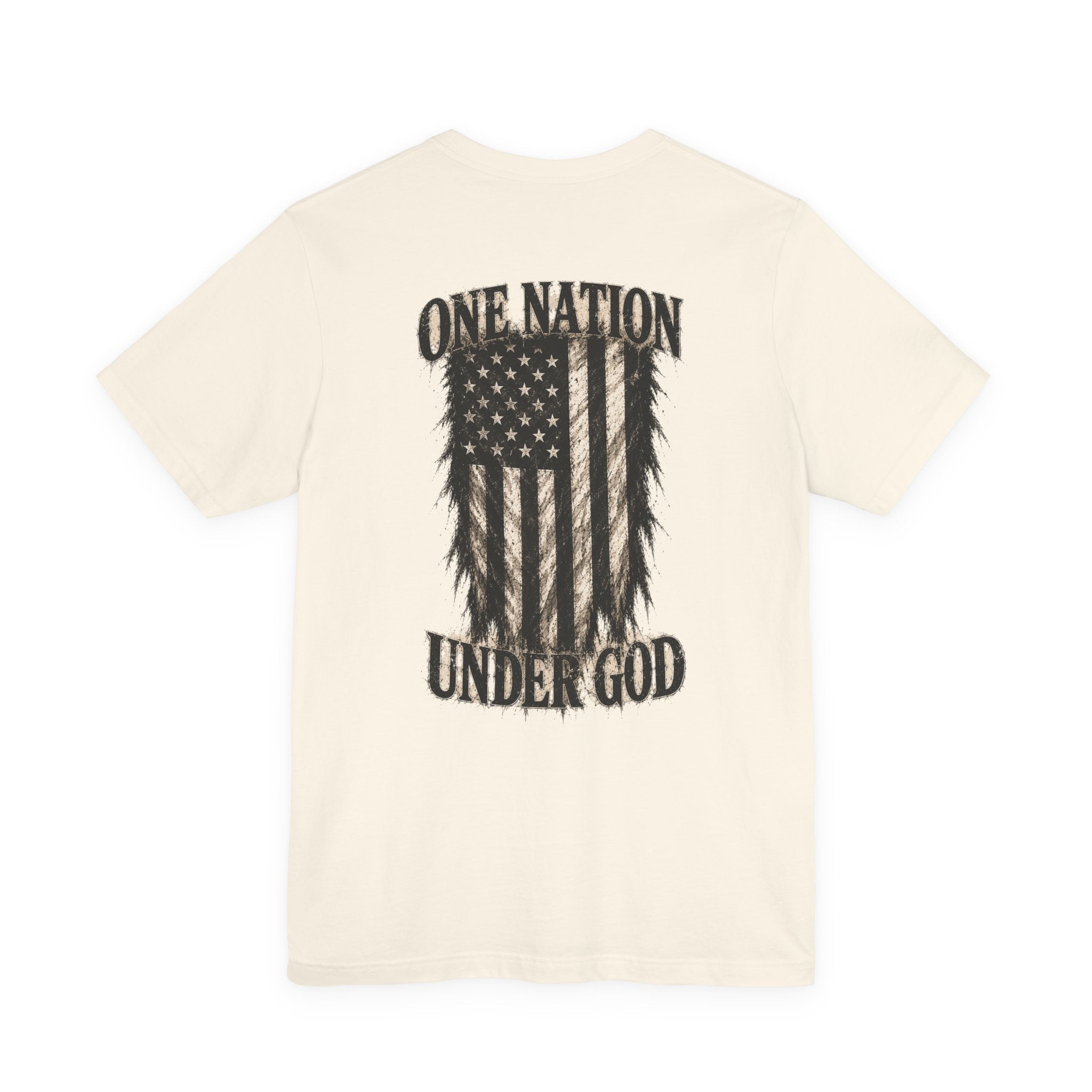 One Nation Under God T-Shirt — Distressed American Flag Graphic Tee